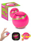 Bopster Spin Ball Spinner Neon colour with Glow in the Dark Groove | Pink