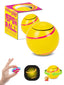 Bopster Spin Ball Spinner Neon colour with Glow in the Dark Groove | Yellow