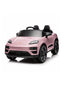 Porsche Macan 12V Ride-On Car for Kids Dual Motor EVA Wheels Leather Seat Parental Remote, Pink