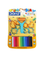 Doms Modelling Clay 12 Shades 150g + 8 Shape Toys + 1 Hand Roller – 8459