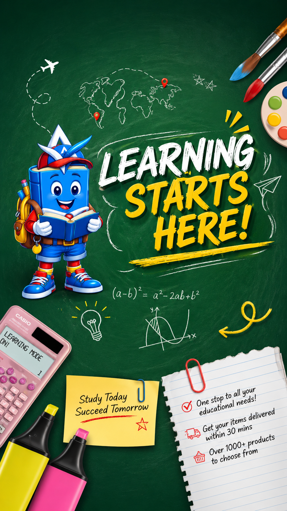 Back to School - Learning starts  here !