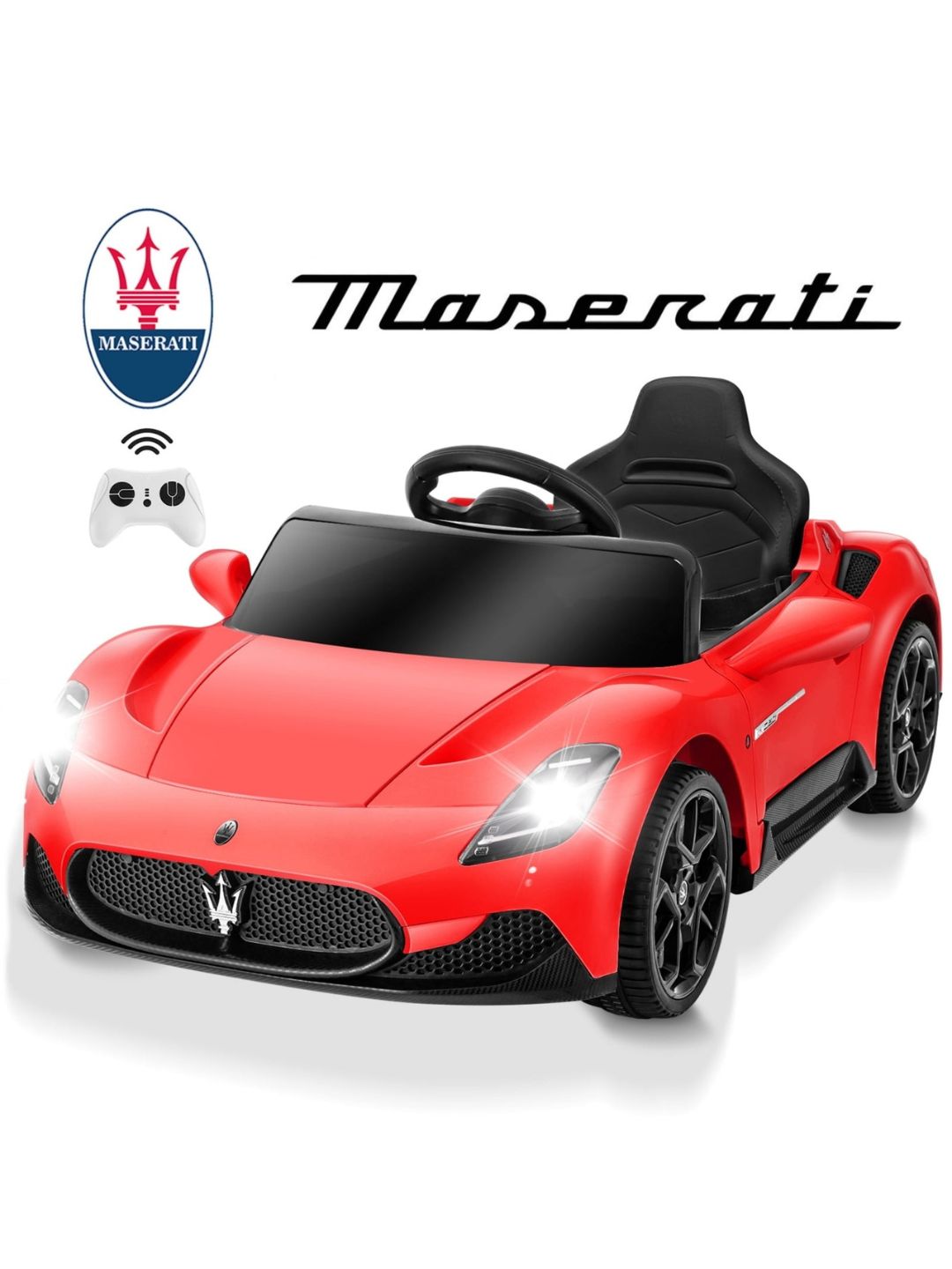 Maserati MC20 Cielo 12V Licensed Electric Ride-On Car for Kids – Model S302B , RED الصورة الرئيسية