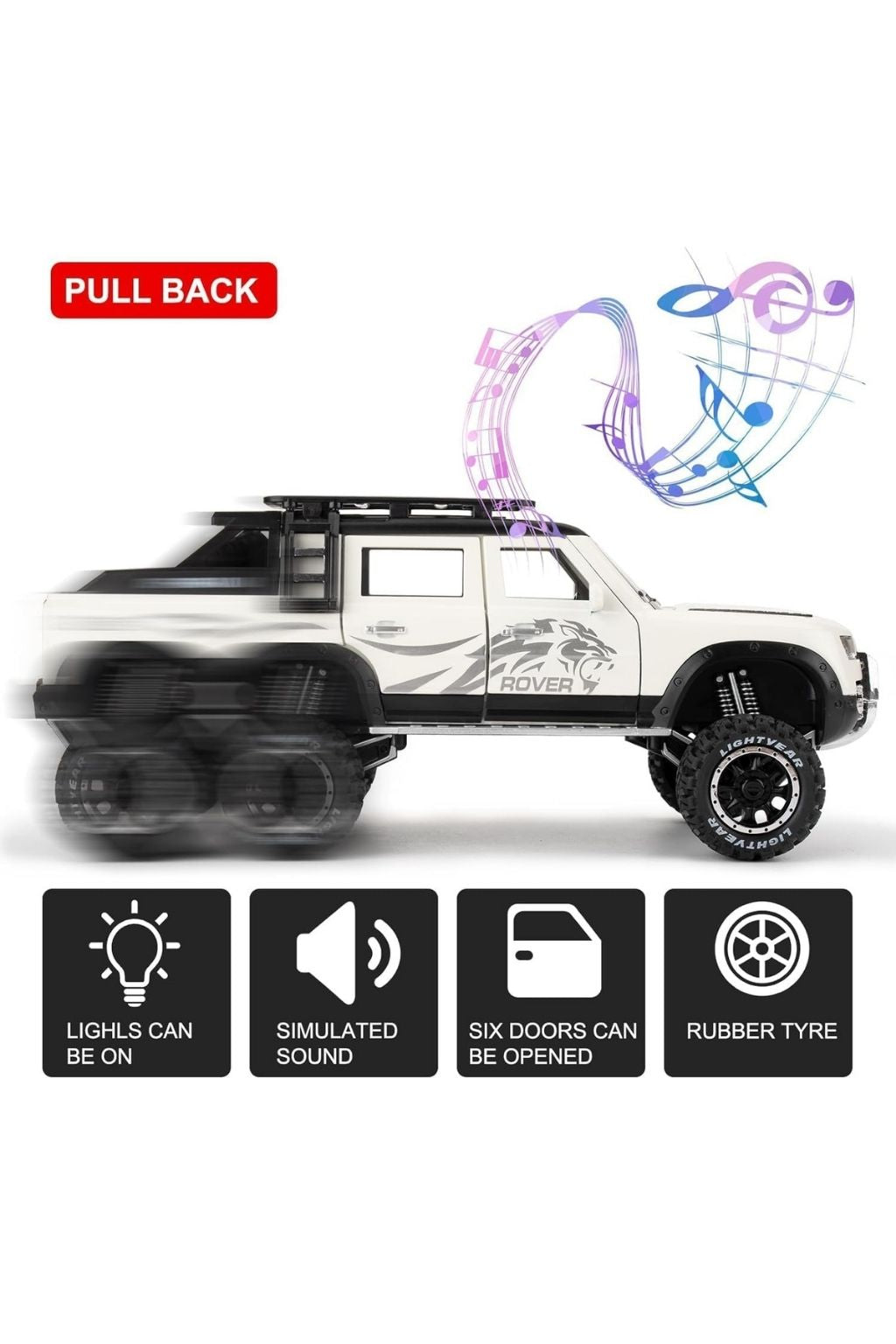 Land Rover Defender Diecast Toy Car 1:24 CZ135A- Assorted
