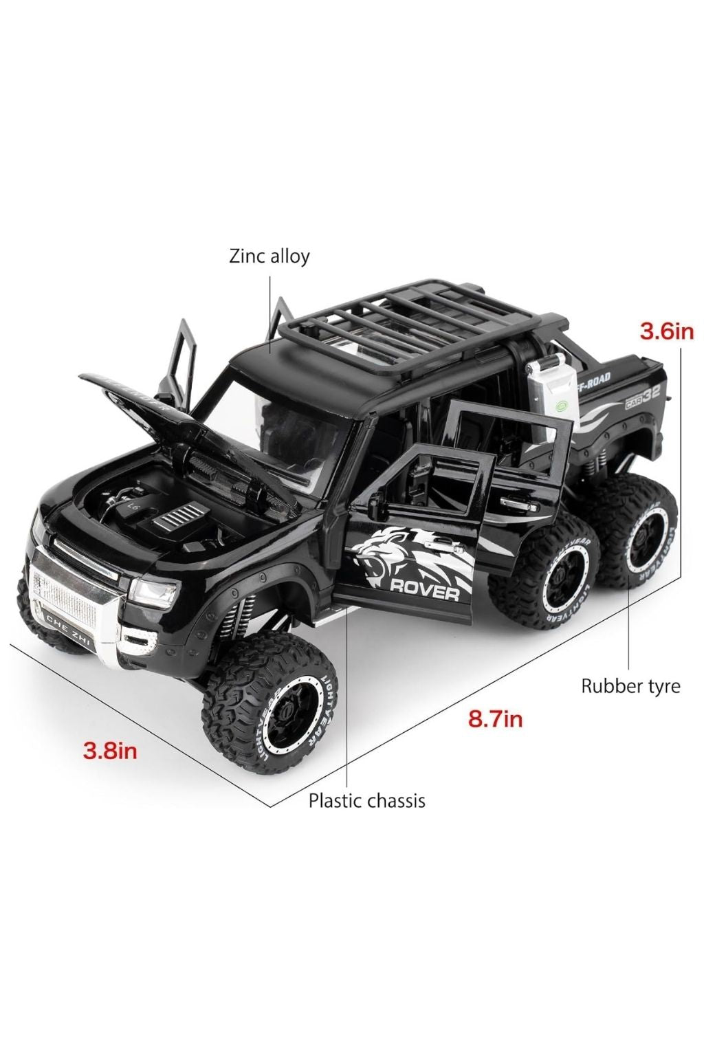 Land Rover Defender Diecast Toy Car 1:24 CZ135A- Assorted