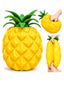 Giant Pineapple Scented Squishy Stress Ball, Jumbo Slow-Rising Fidget Toy for Kids & Adults, Yellow