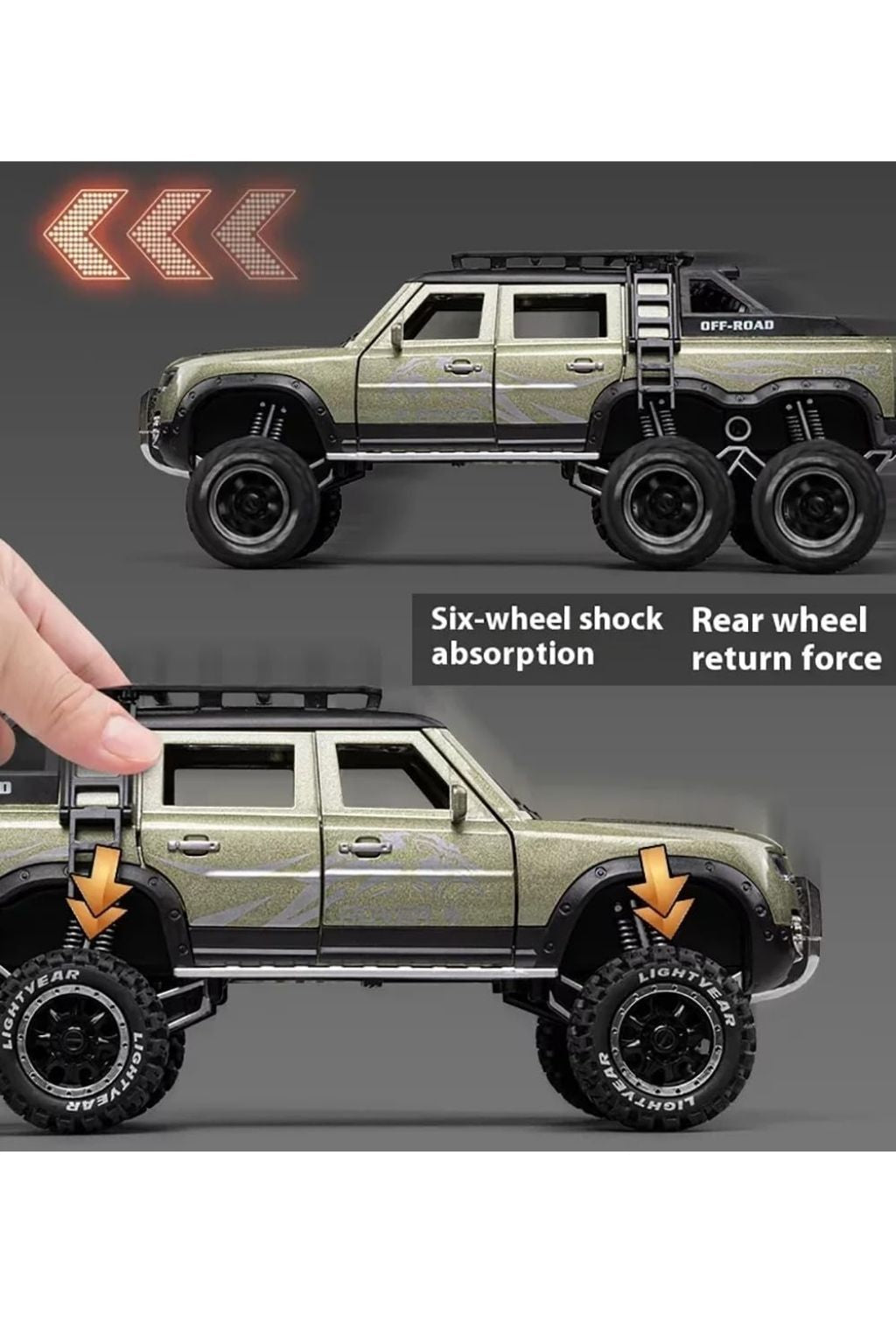 Land Rover Defender Diecast Toy Car 1:24 CZ135A- Assorted