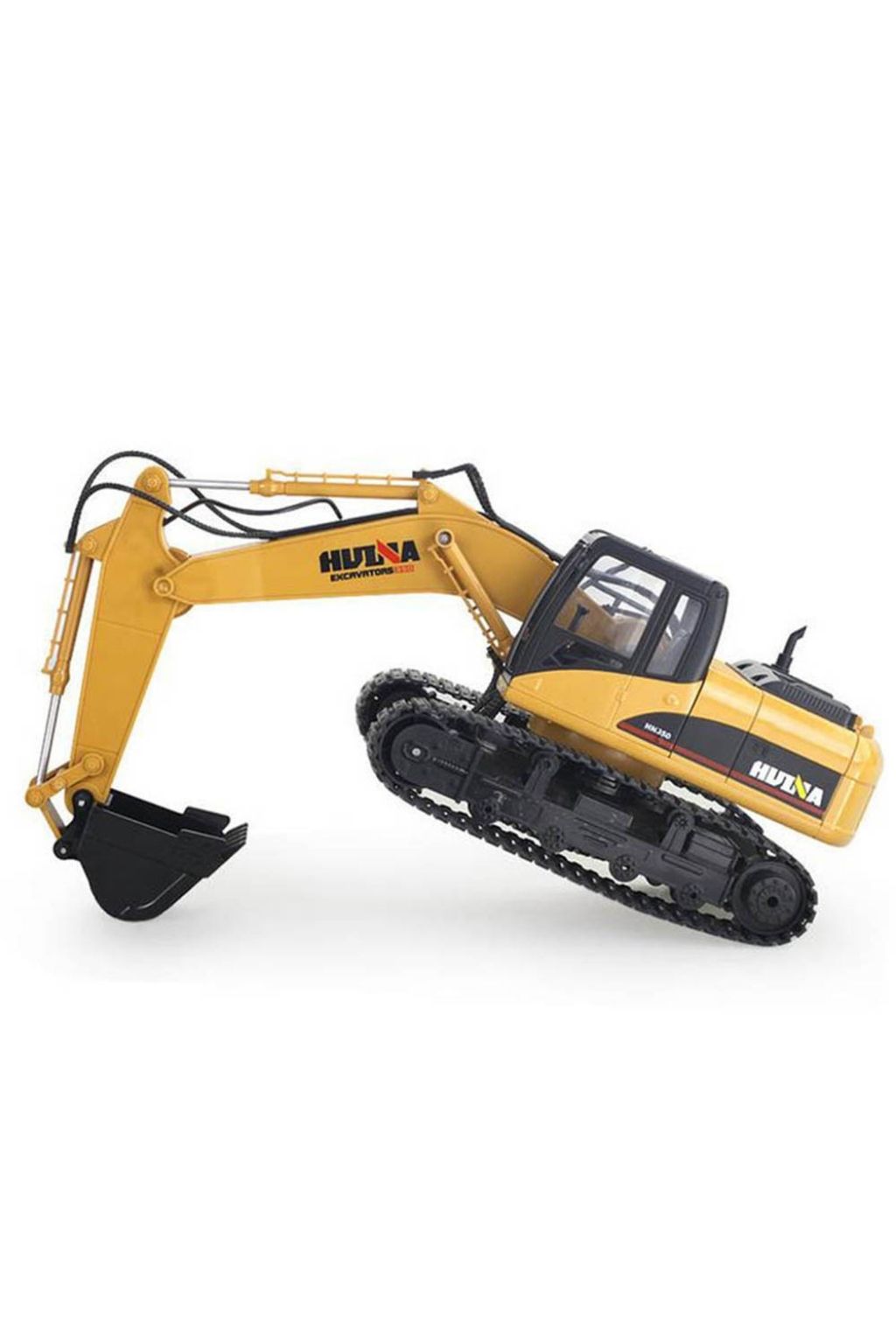 HUINA RC Alloy Excavator 2.4GHz 11CH with Mechanical Sound, LED Lights & 680° Rotation 1:16
