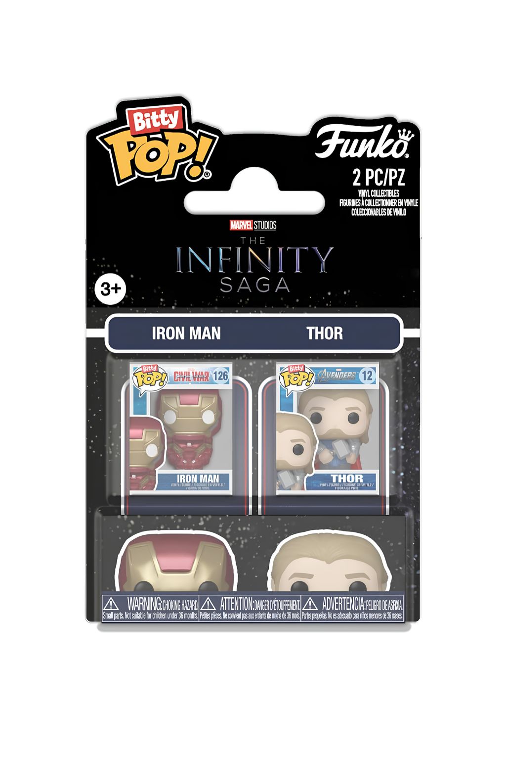 Funko Bitty POP! Marvel Infinity Saga 2-Pack – Iron Man & Thor الصورة الرئيسية