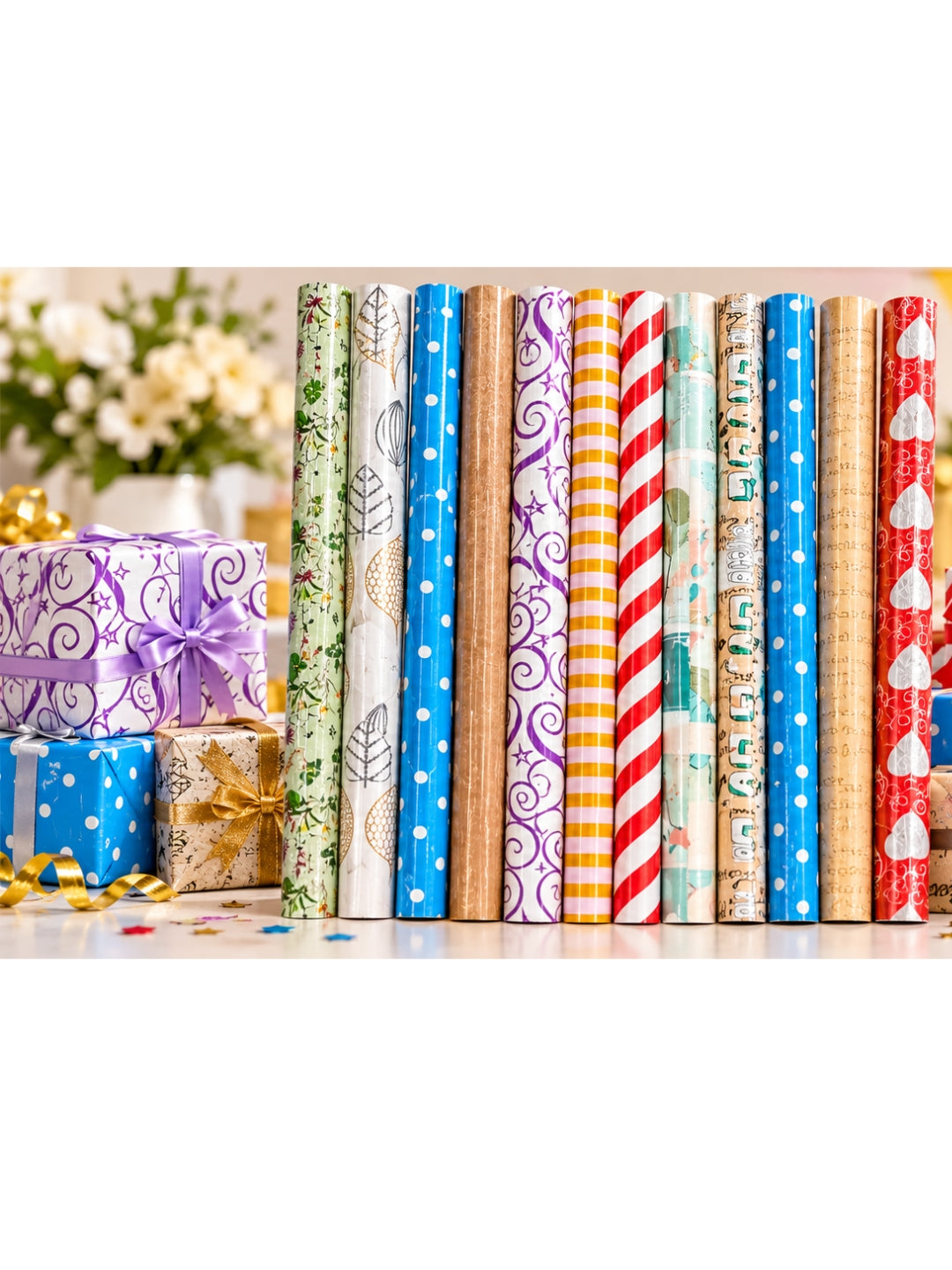 Gift Wrapping Roll 70cmX2m - 01 Pcs