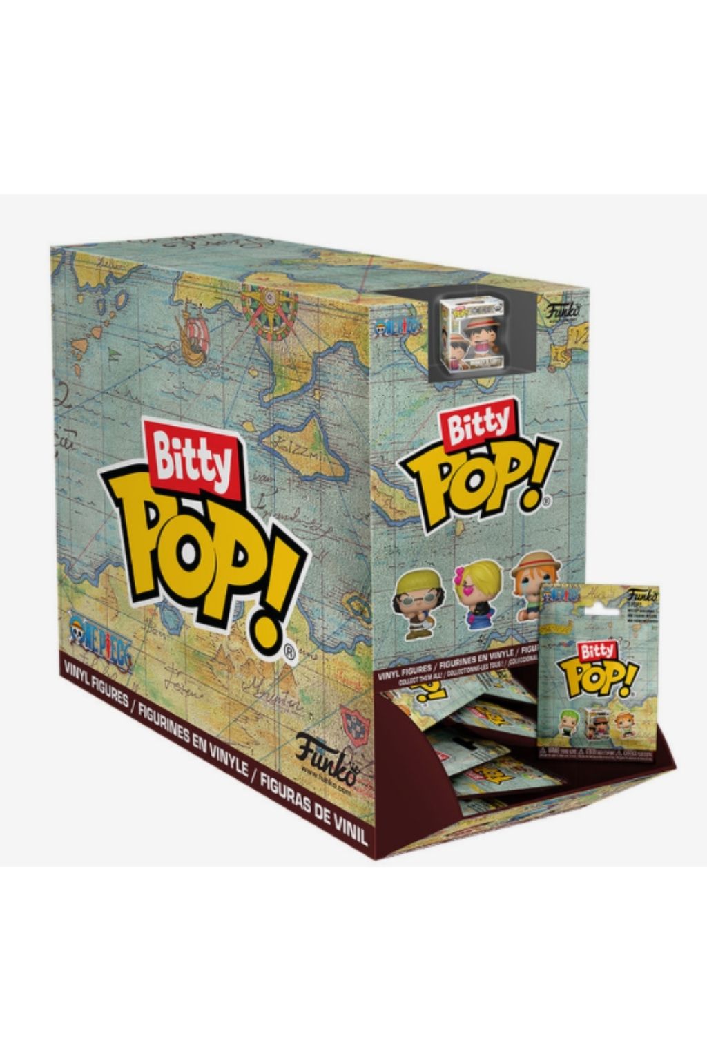 Funko Bitty Pop! One Piece Mystery Mini Figures – 32-Piece PDQ Display, Model 86898