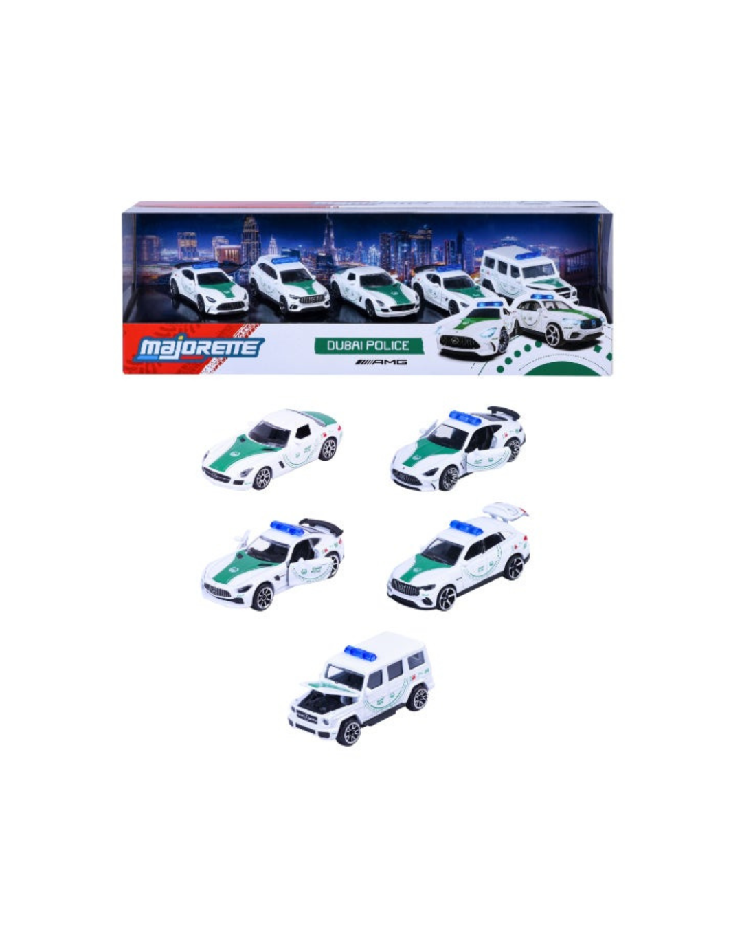 Majorette Dubai Police Mercedes-AMG Diecast Car Pack الصورة الرئيسية
