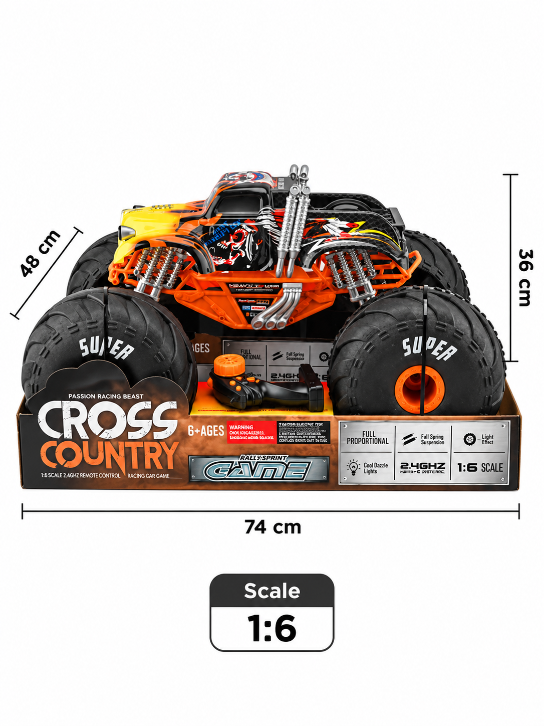 BIG Monster R/C Off-Road Truck With Oversized Tyres