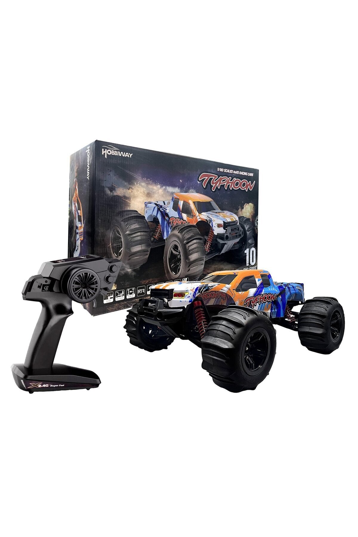 MyToys Typhoon MT660 1:10 Scale 4WD RC Car – Desert Racer