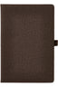 EN118L A5 80gsm 96-Sheet Leather Cover Notebook - Grey