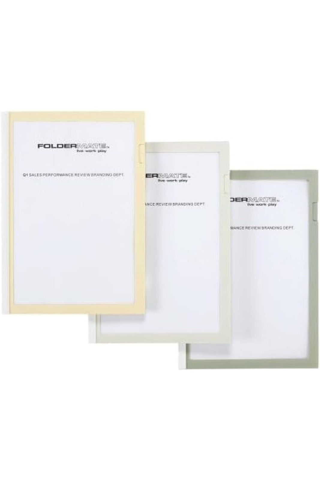 PolyMaster Sliding Bar Report Cover A4, White