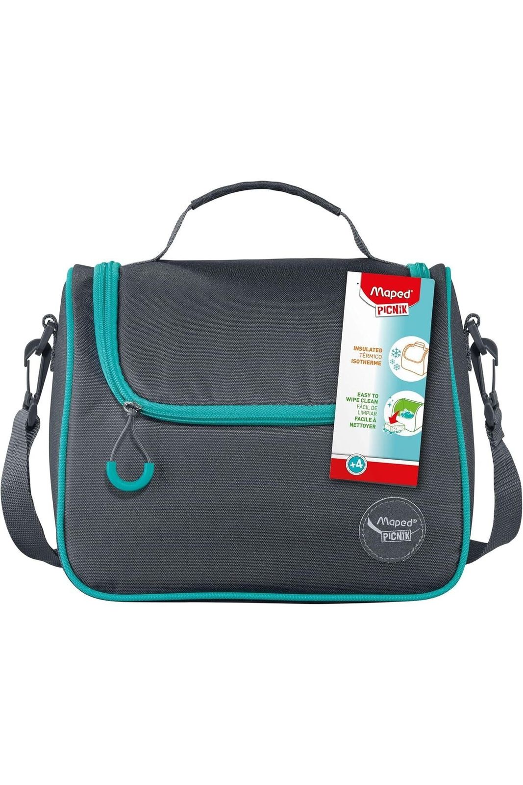 Picnik Origins Insulated Lunch Bag with Detachable Shoulder Strap - Grey