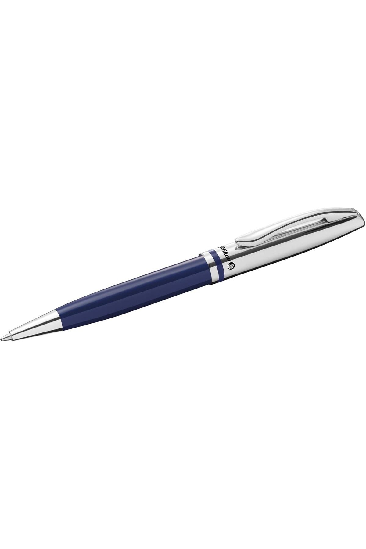 Pelikan Jazz Classic Ballpoint Pen, Blue Ink, Metal, Dark Blue