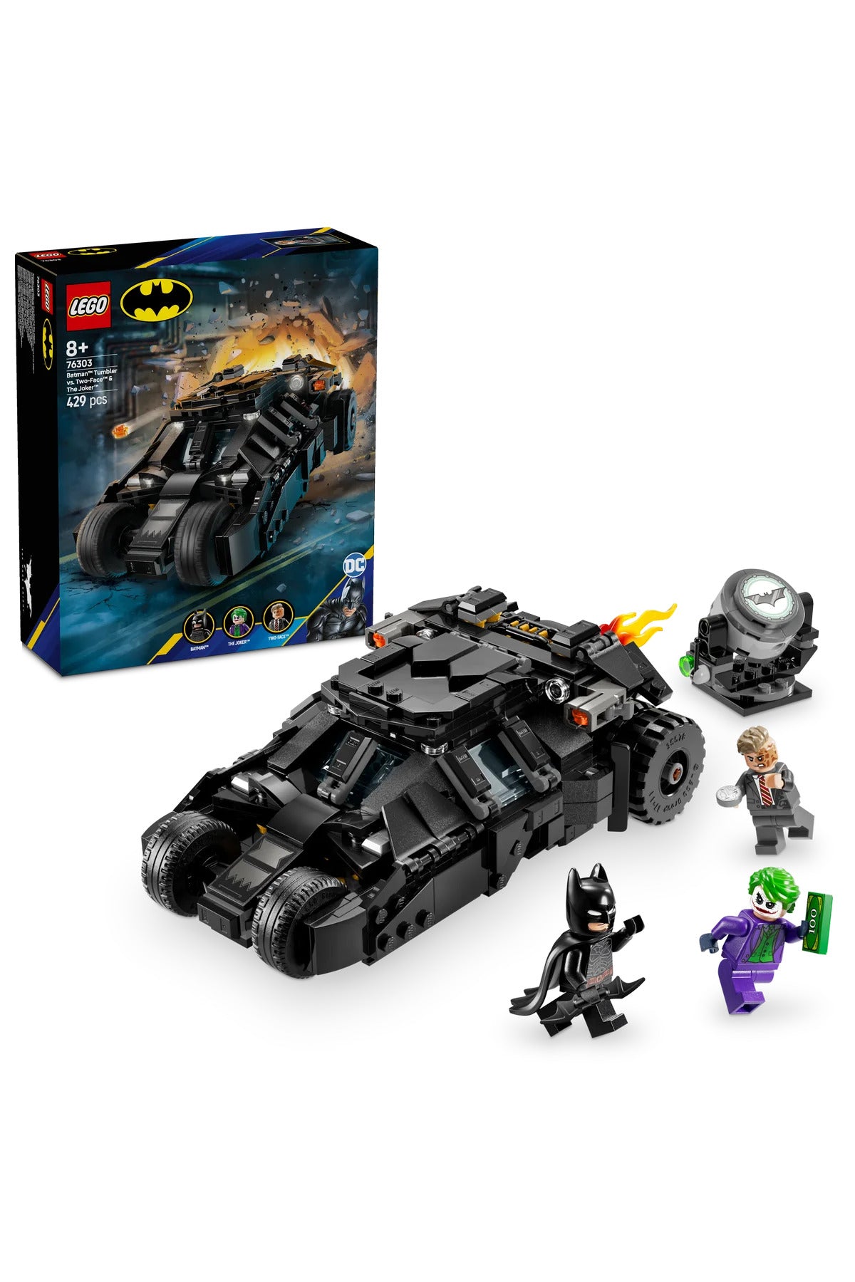 LEGO DC Batman: Batman Tumbler vs. Two-Face & The Joker 76303 Building Set