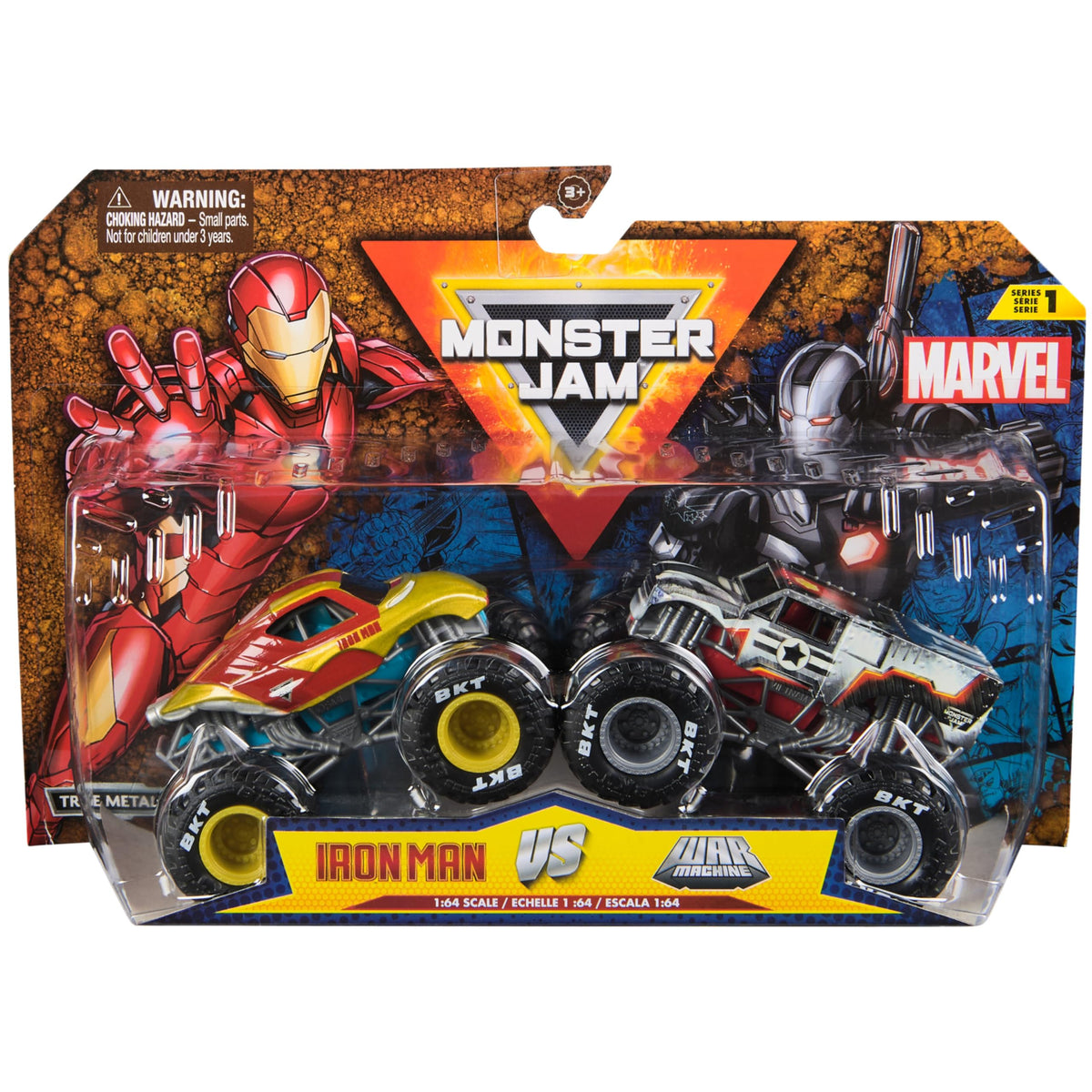 Monster Jam, Marvel Official Iron Man Vs. War Machine Die-Cast Monster Trucks