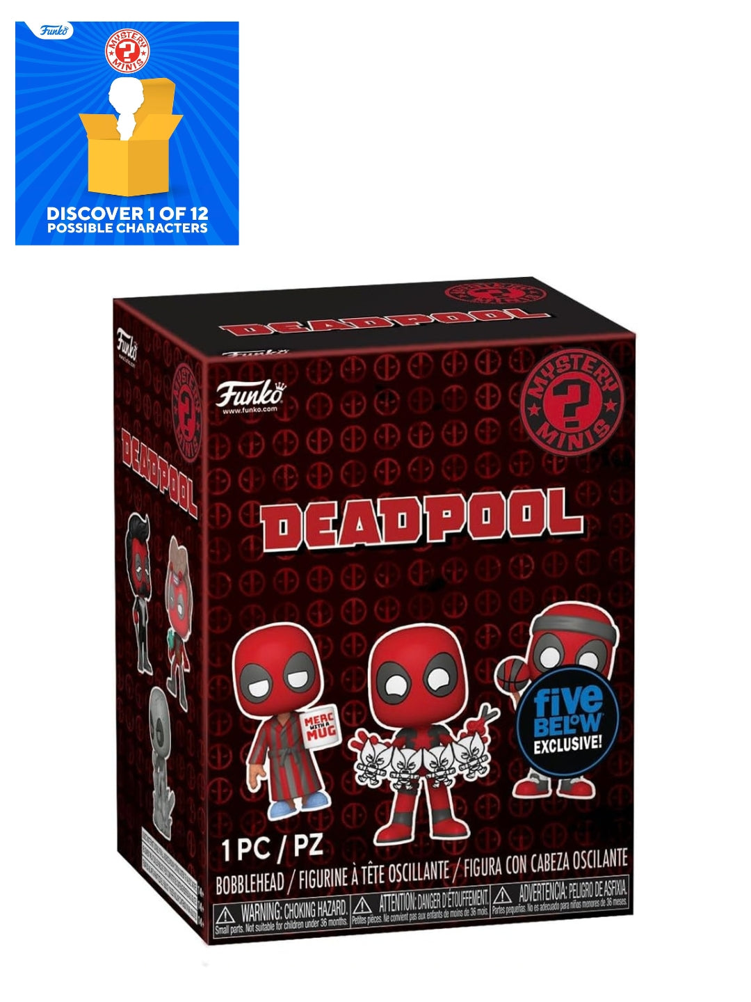 Funko Mystery Mini Marvel Deadpool S5-1 Blind Box Vinyl Figurine – 1 of 12 Collectible Mini Figures
