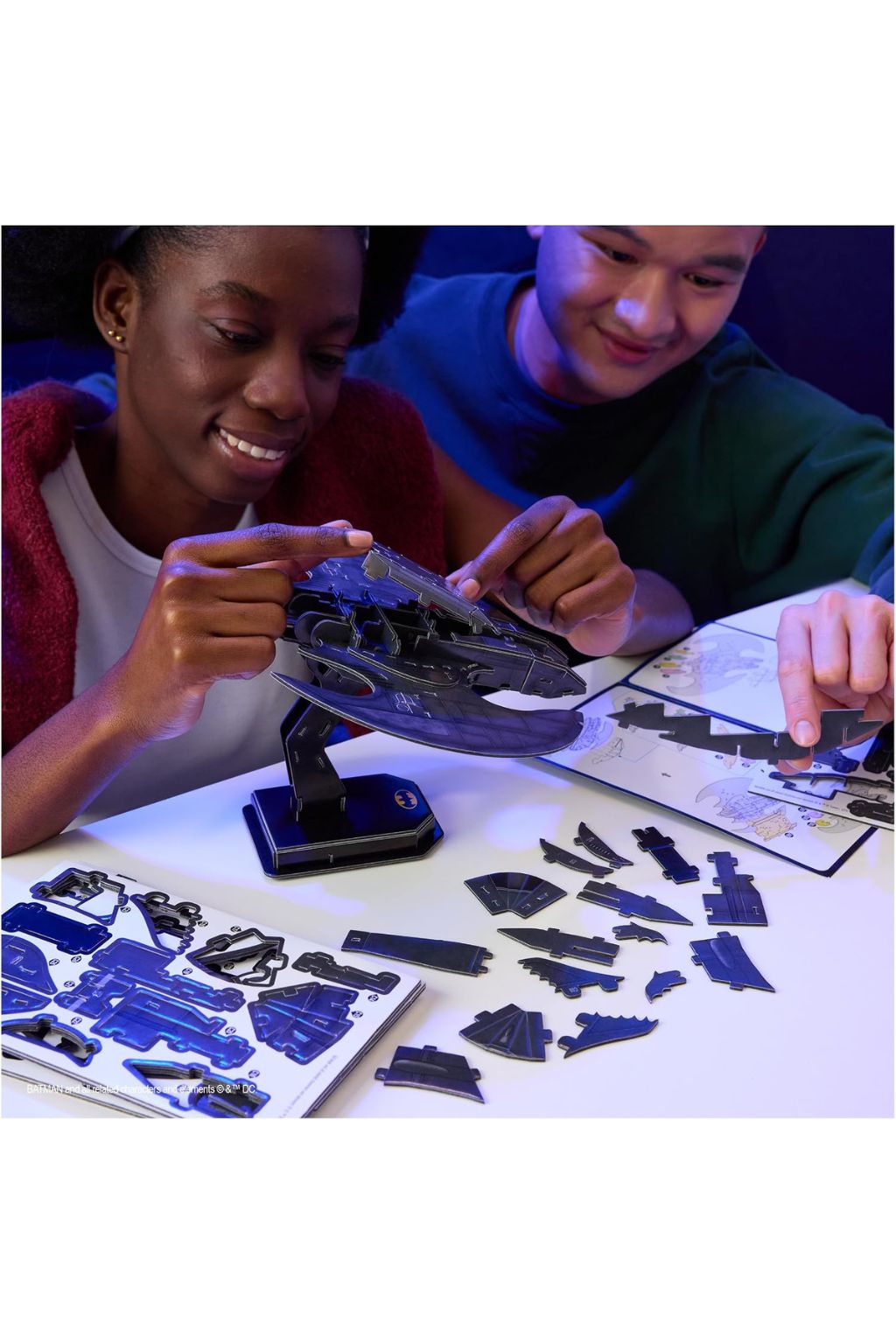 Batman Mini Batwing PuzzleKit, 71 Pcs with Display Stand, Model 6070174 صورة ثانوية