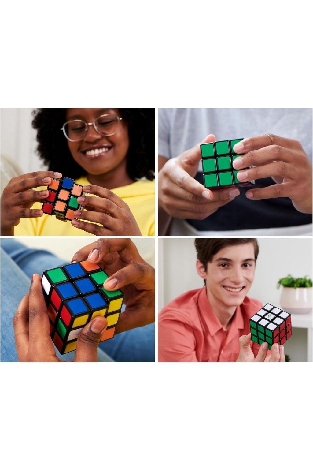 Rubik’s Cube Classic Edition 3×3 Twist Puzzle, Multicolour, Model 6063968, Ages 3+