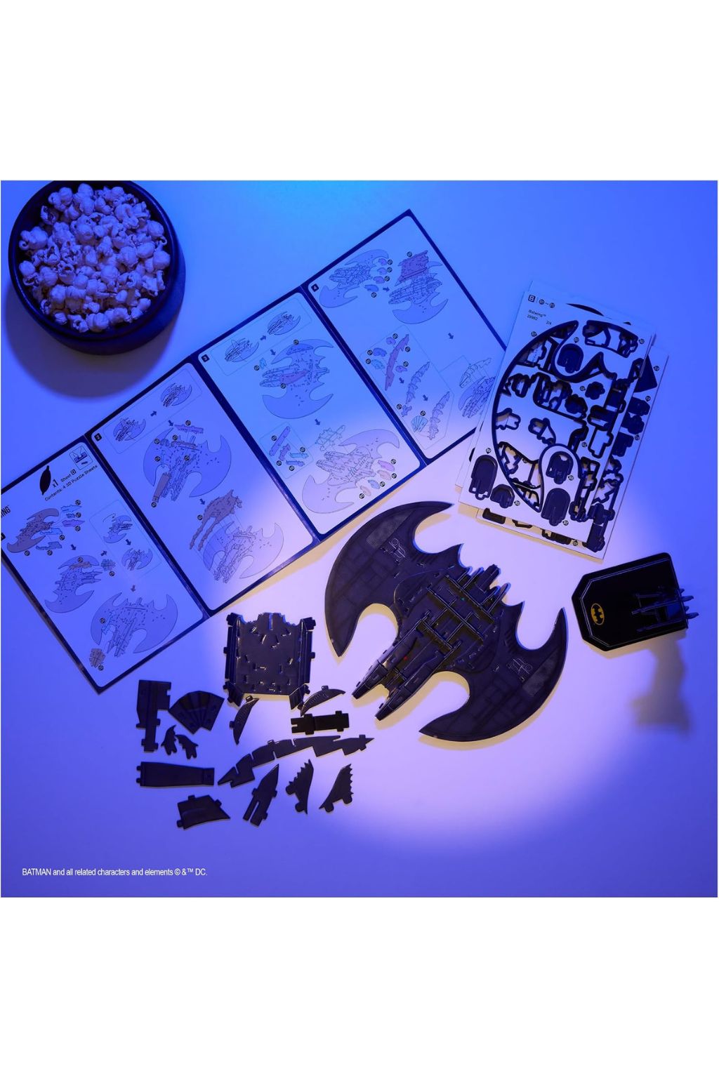Batman Mini Batwing PuzzleKit, 71 Pcs with Display Stand, Model 6070174