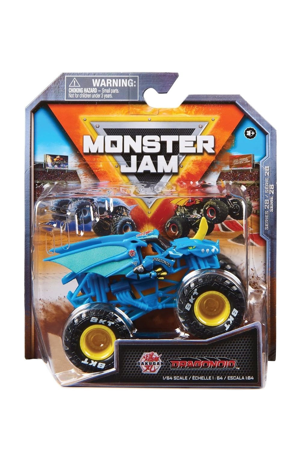 Monster Jam Earth Shaker 1:64 Scale Die-Cast Monster Truck with Detachable Wheelie Bar and Collector Poster