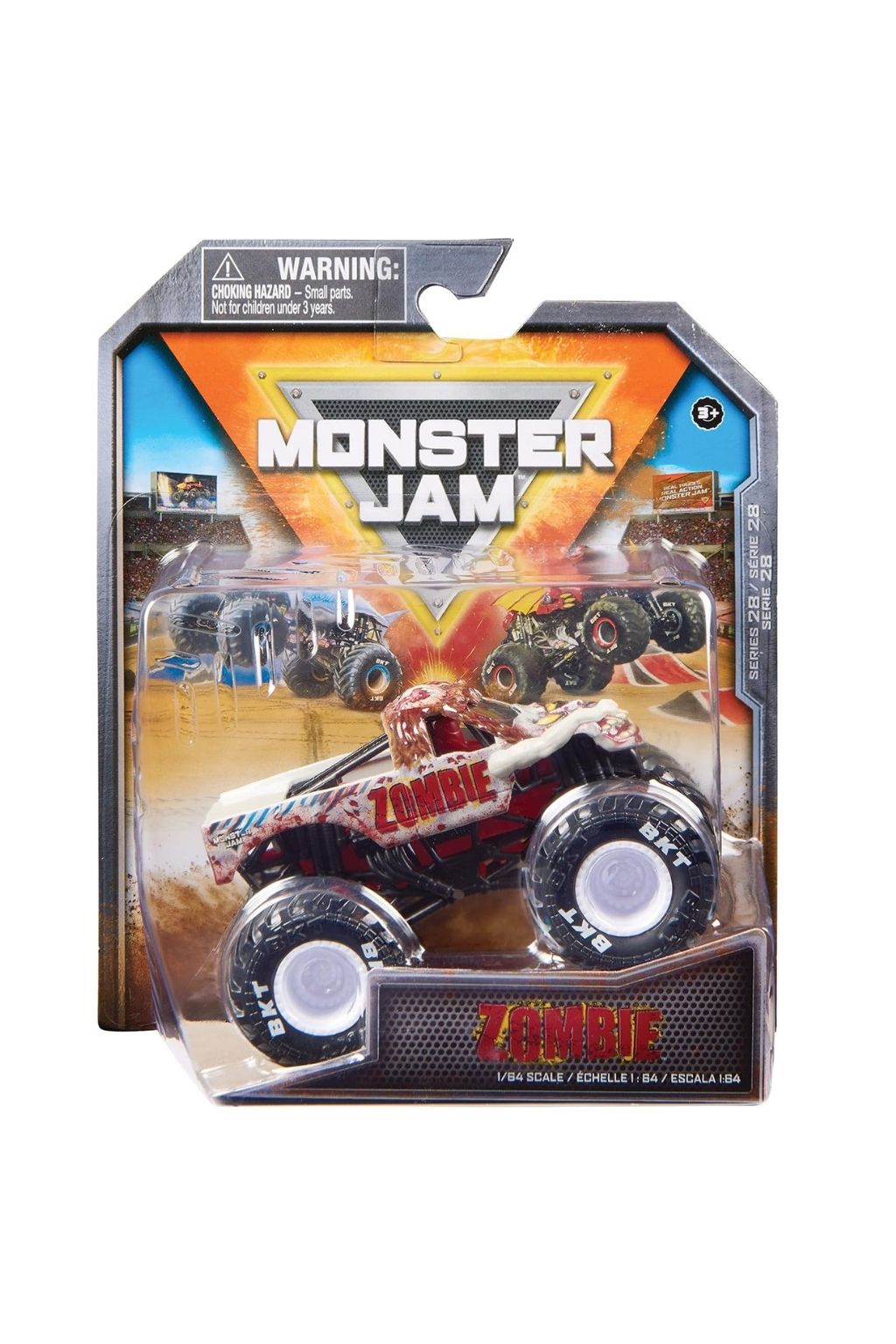 Monster Jam Earth Shaker 1:64 Scale Die-Cast Monster Truck with Detachable Wheelie Bar and Collector Poster