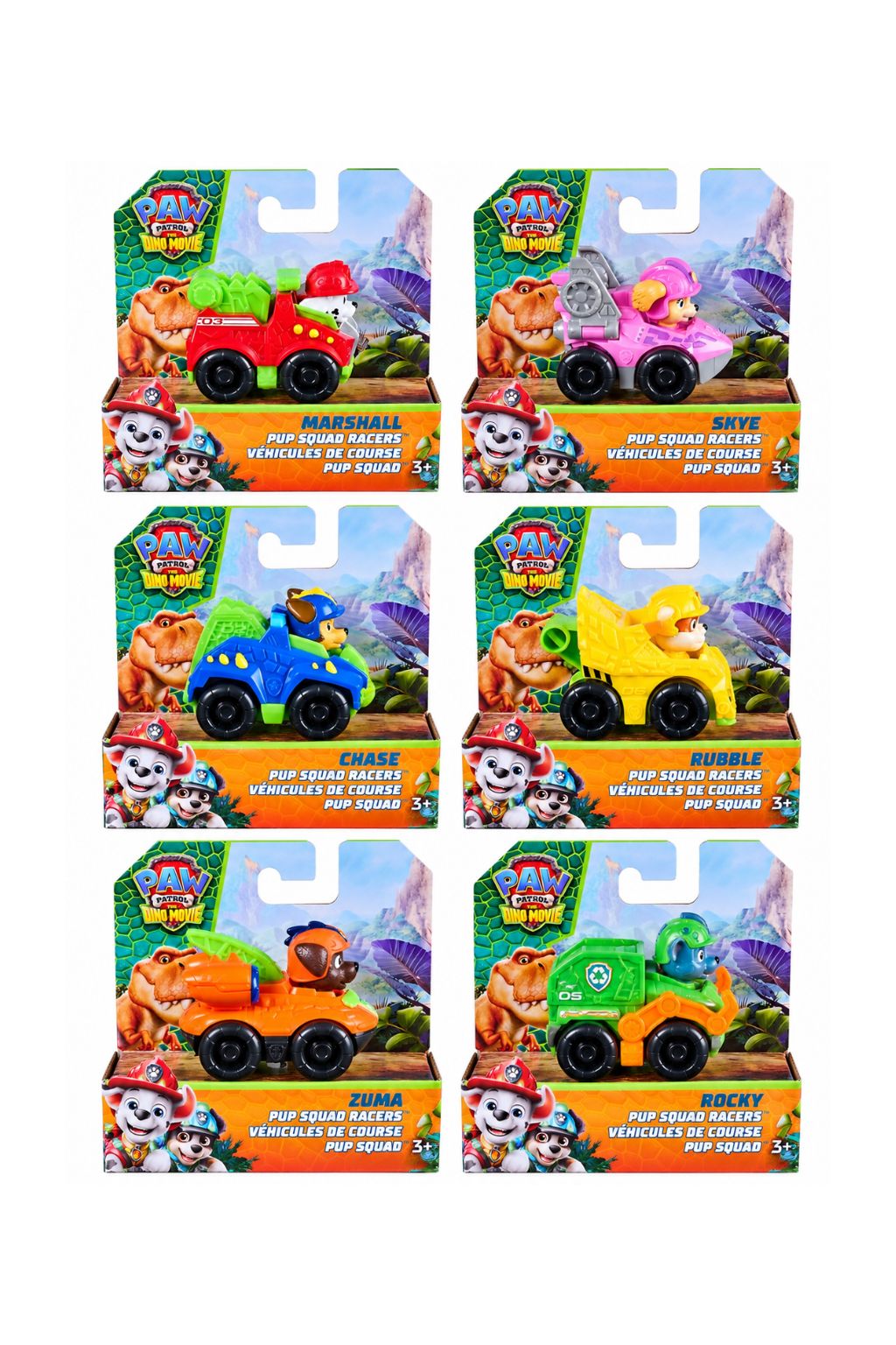 PAW Patrol Dino Movie Pup Squad Racer Toy Vehicle –01 pcs Assorted | Model 6076062 صورة ثانوية
