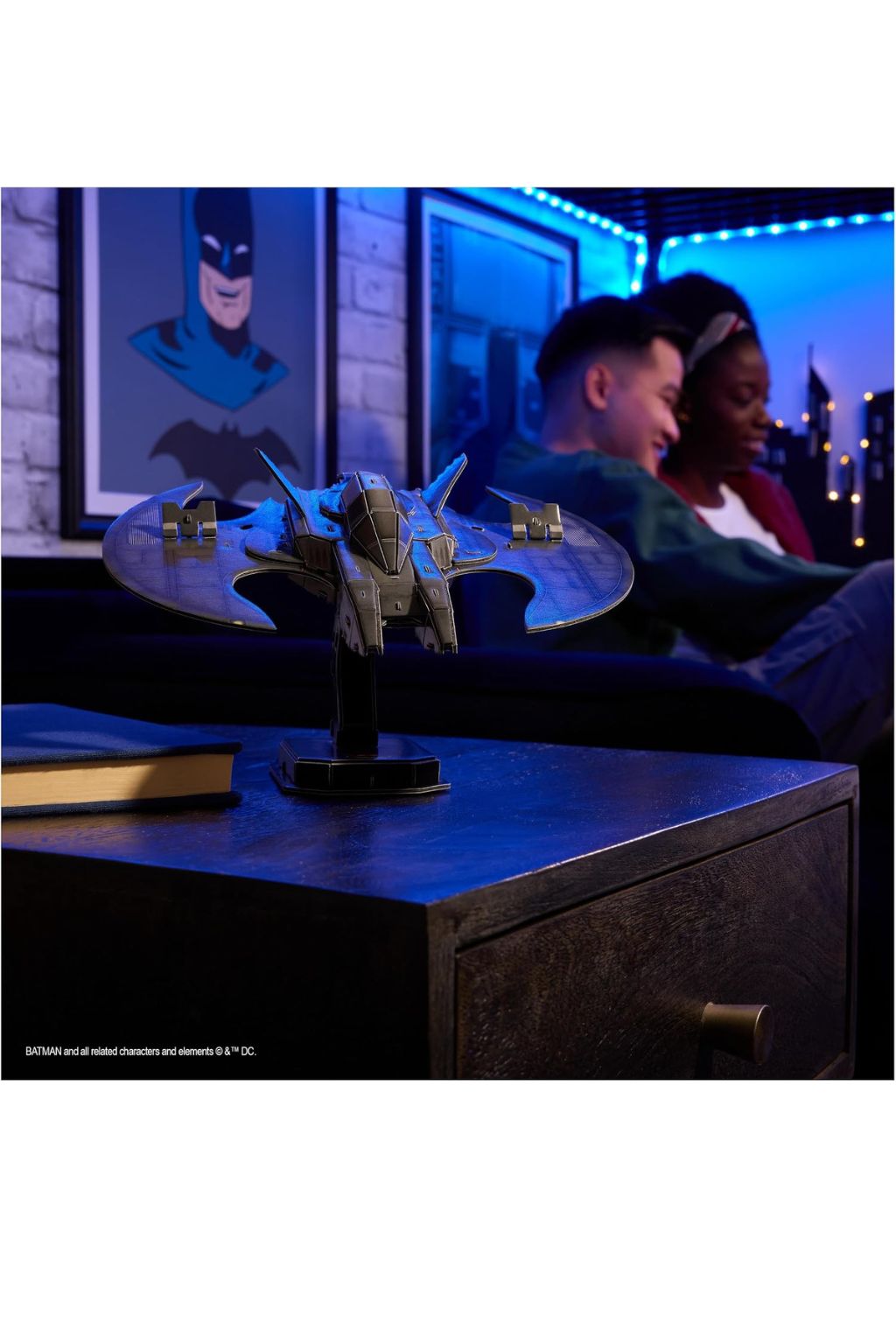 Batman Mini Batwing PuzzleKit, 71 Pcs with Display Stand, Model 6070174