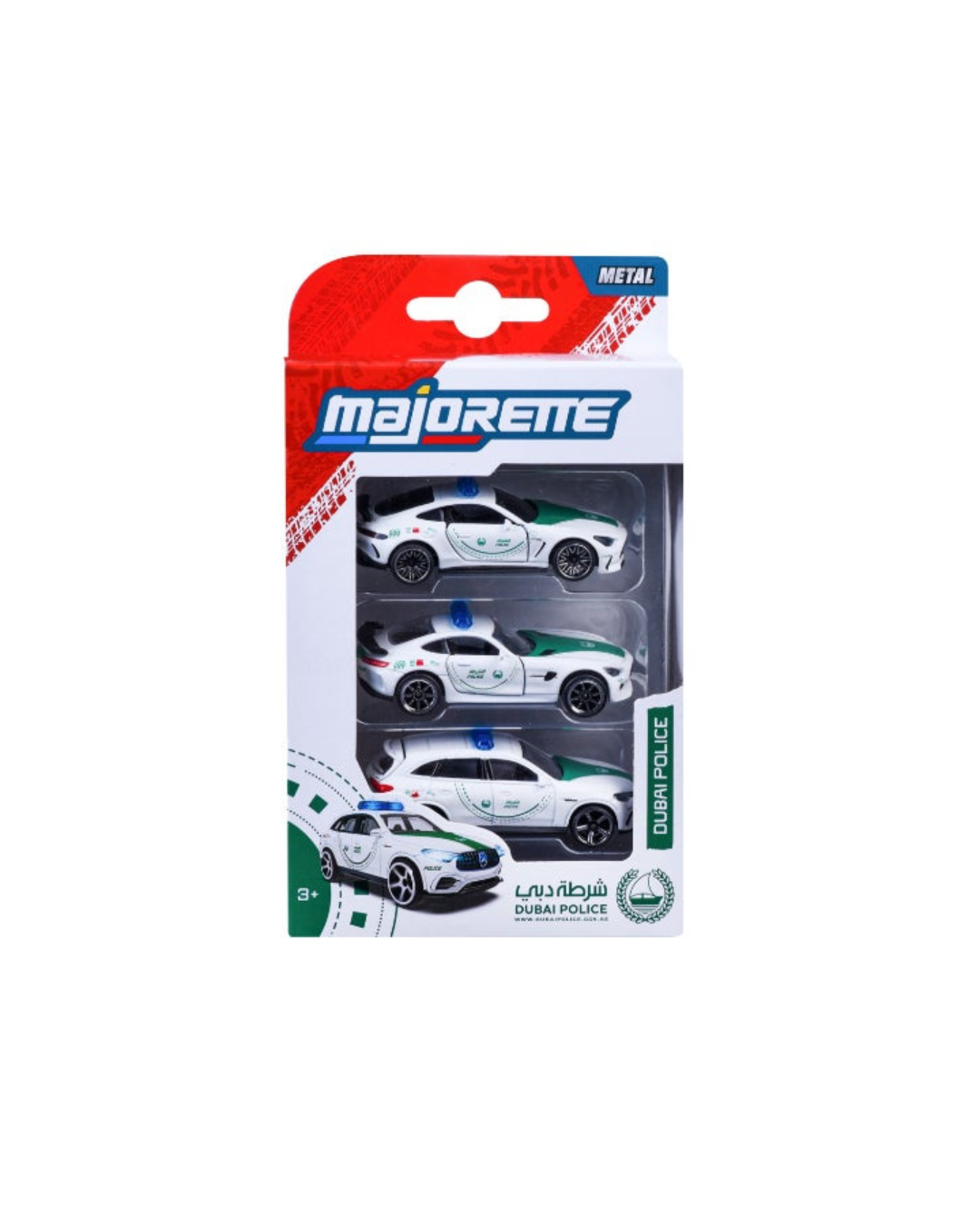 Majorette Dubai Police Mercedes-AMG 3-Pack Diecast Car Set