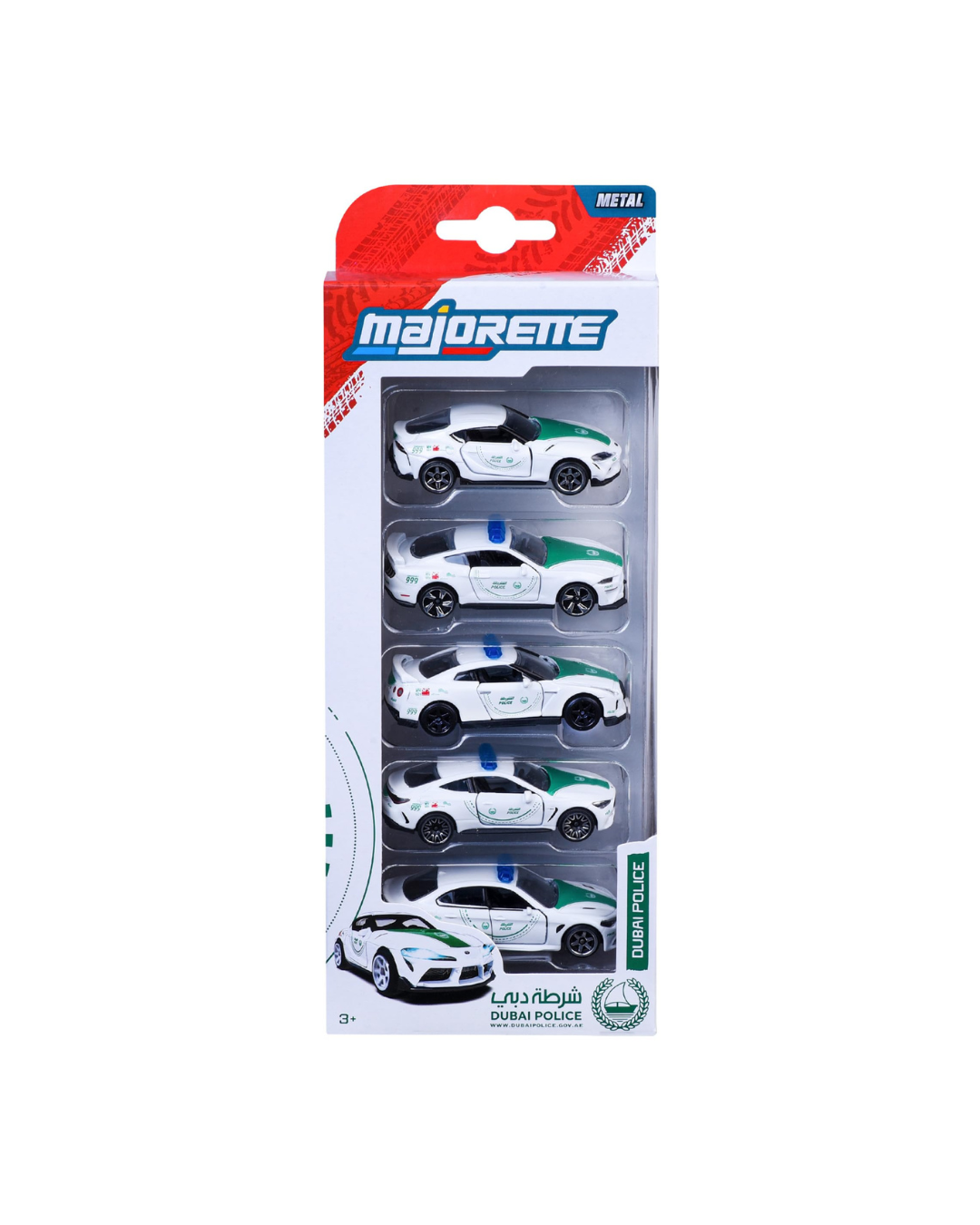 Majorette Dubai Police 5-Piece Diecast Vehicle Set