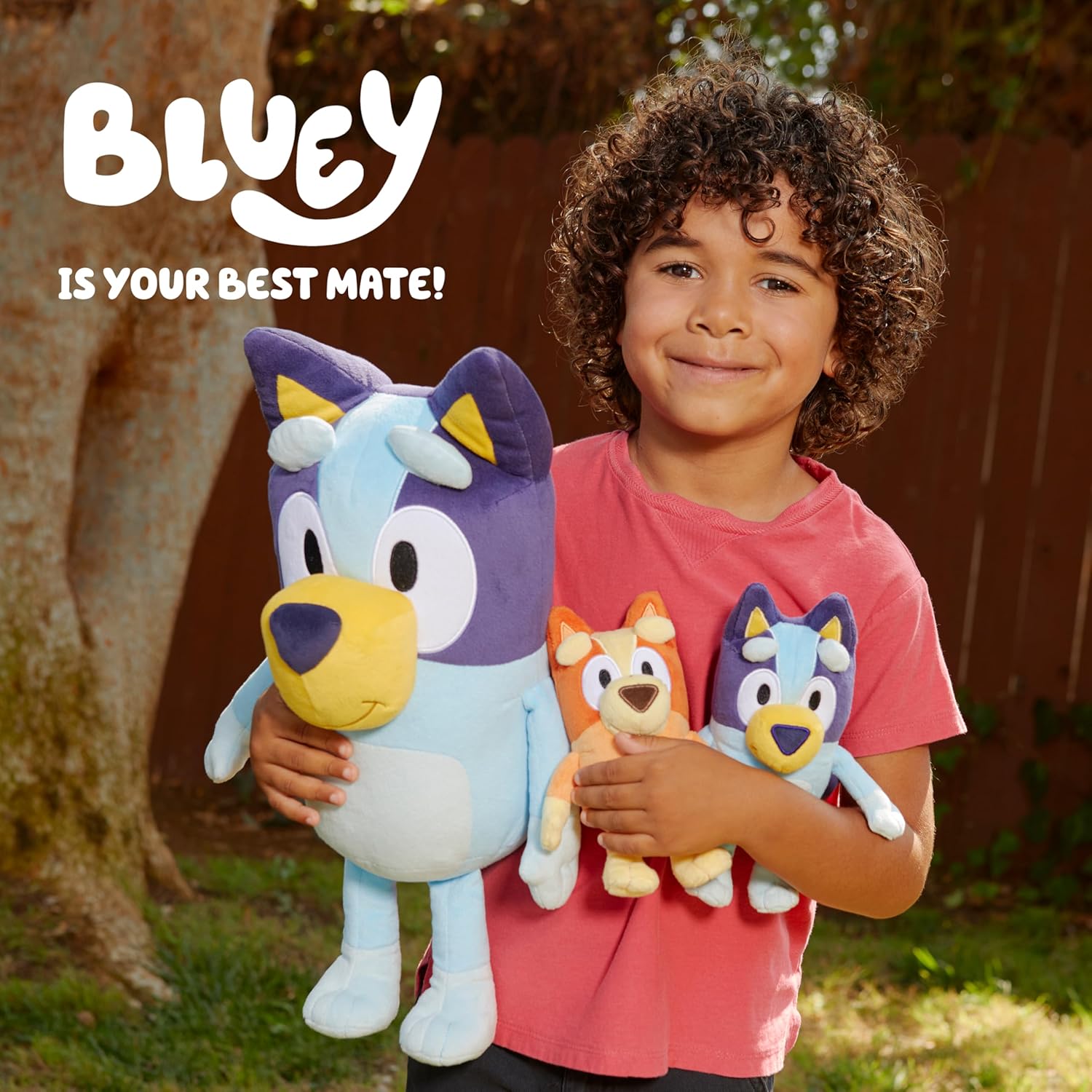 Bluey Best Mate 18-Inch Jumbo Plush, Huggable Stuffed Animal Dog Toy