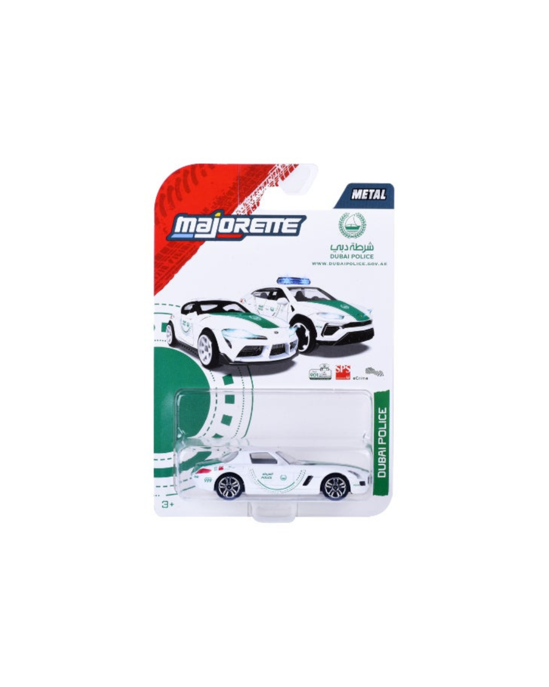 Majorette Dubai Police Mercedes-Benz SLS AMG Diecast Car