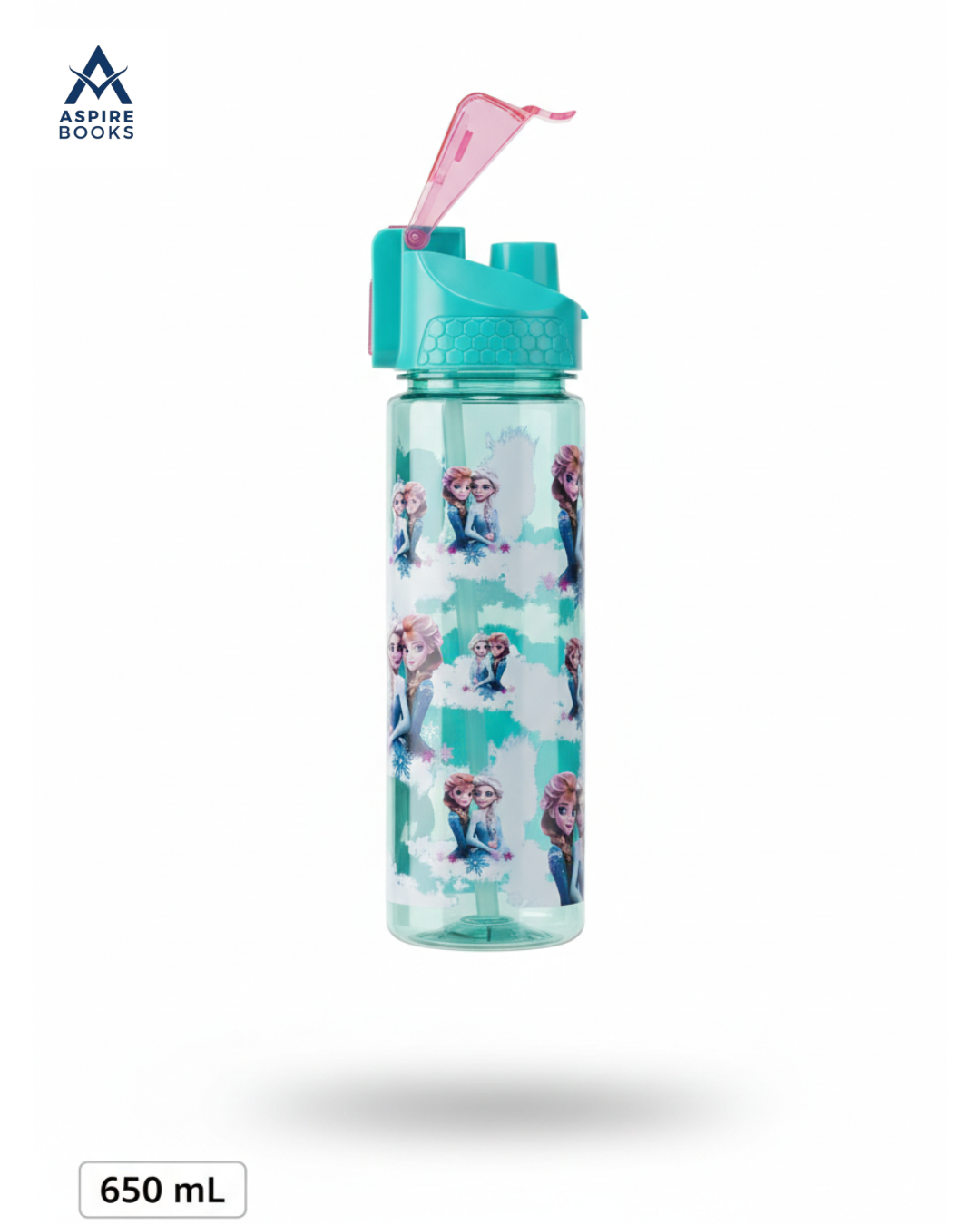 Frozen Anna & Elsa Kids Water Bottle – 650ml Leak-Proof School Flask