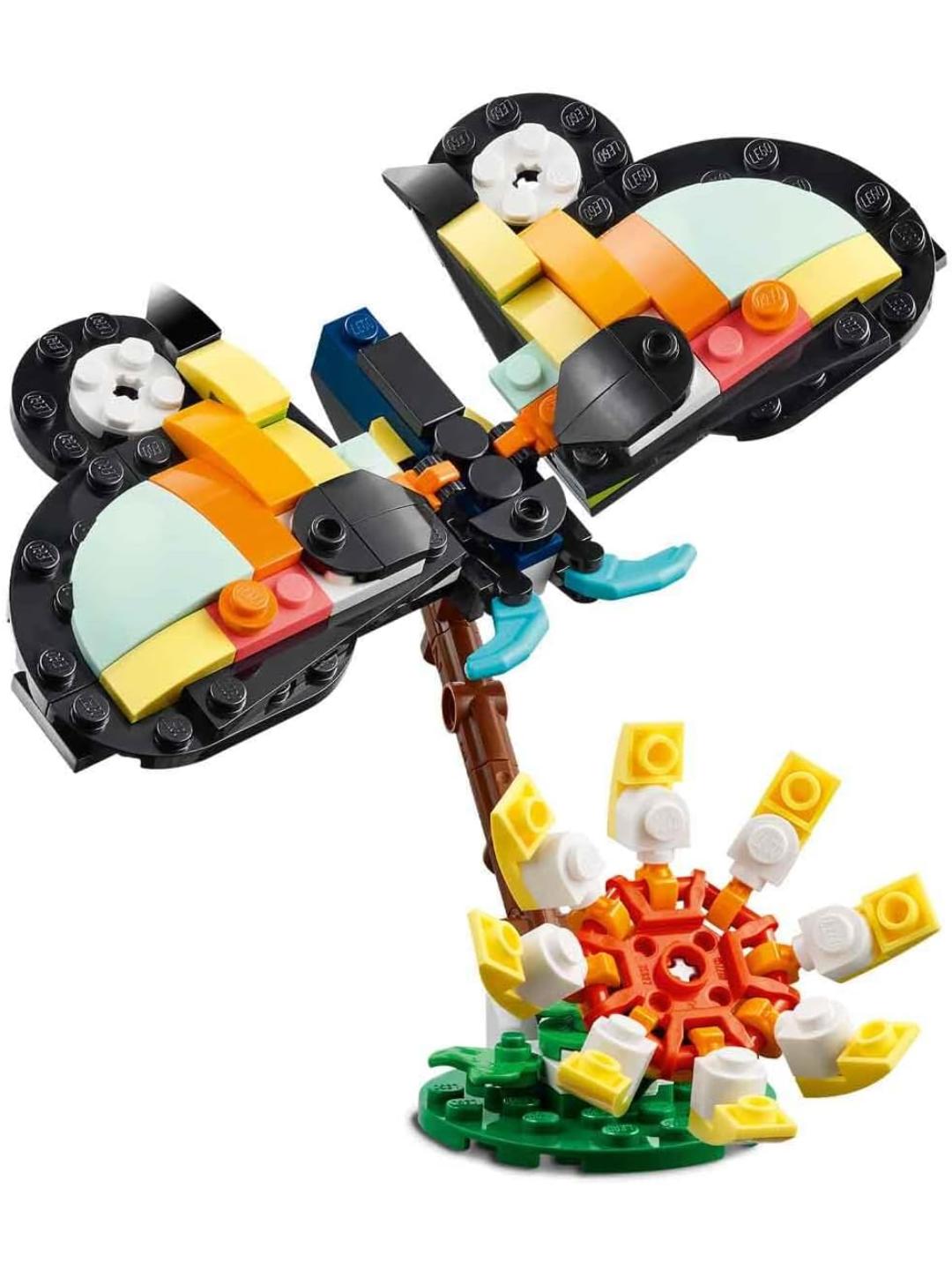 LEGO Creator 3-in-1 Wild Animals: Tropical Toucan Bird 31173 Building Set