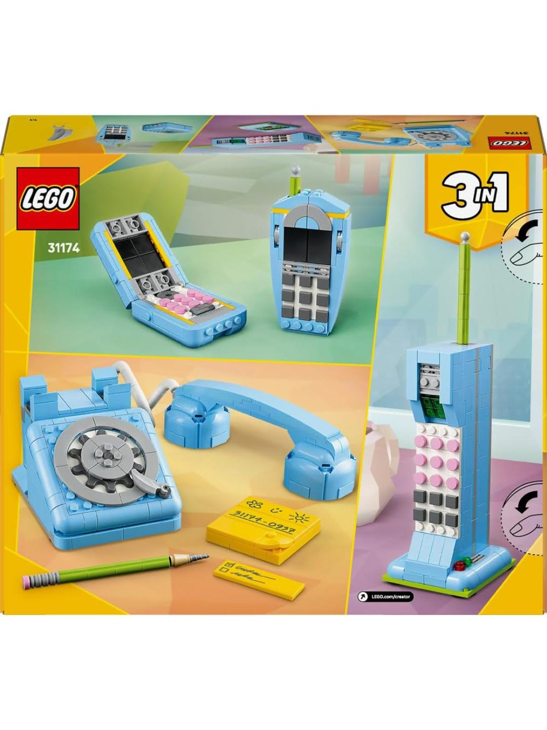 مجموعة بناء LEGO Creator 3-in-1 هاتف ريترو 31174 صورة ثانوية