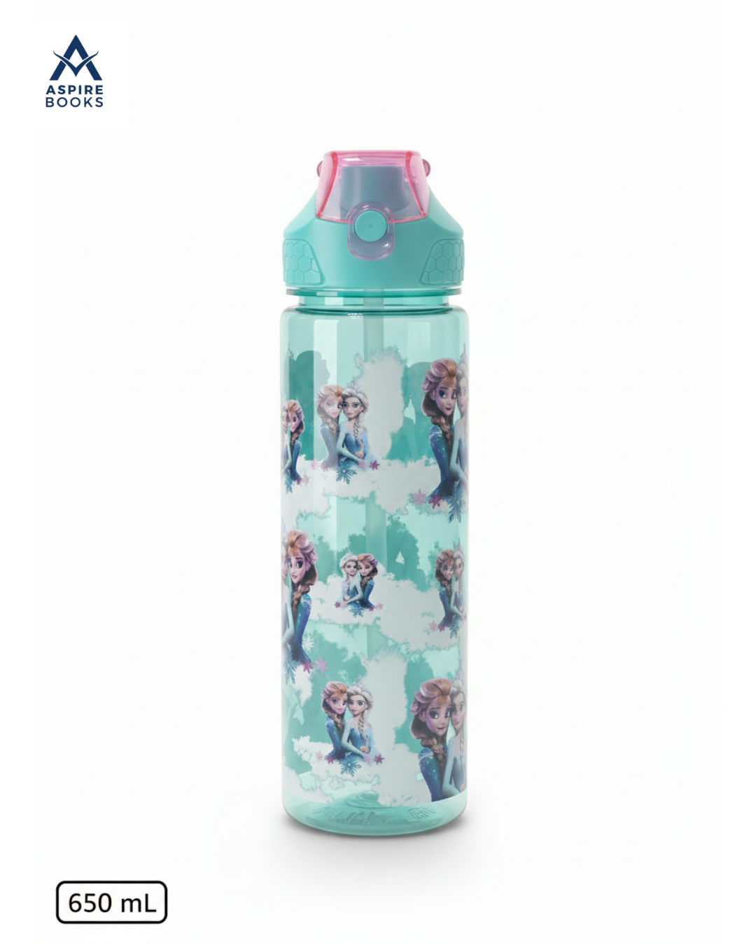 Frozen Anna & Elsa Kids Water Bottle – 650ml Leak-Proof School Flask