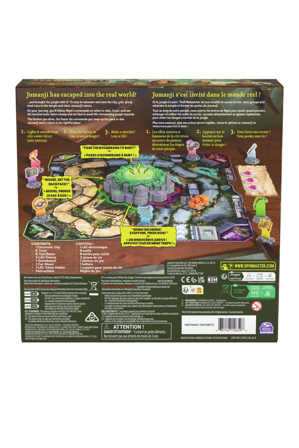 Jumanji Concrete Jungle Electronic Board Game for 2–4 Players, Ages 6+ [6076656]