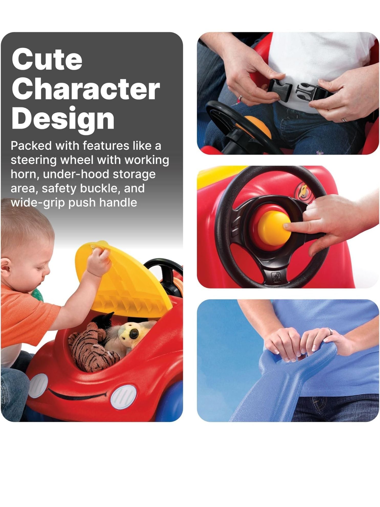 Step2 Push Around Buggy 10th Anniversary Ride-On Toddler Stroller Car – 717000