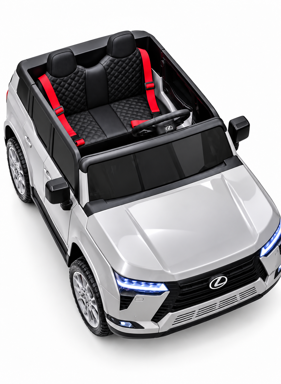 Lexus GX550 Electric Ride On Car - Silver Grey