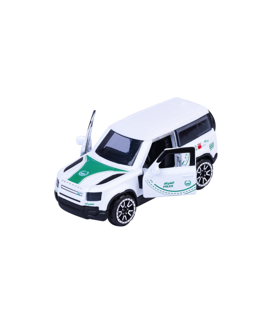 Majorette Dubai Police Deluxe Land Rover Defender 90 Diecast Car