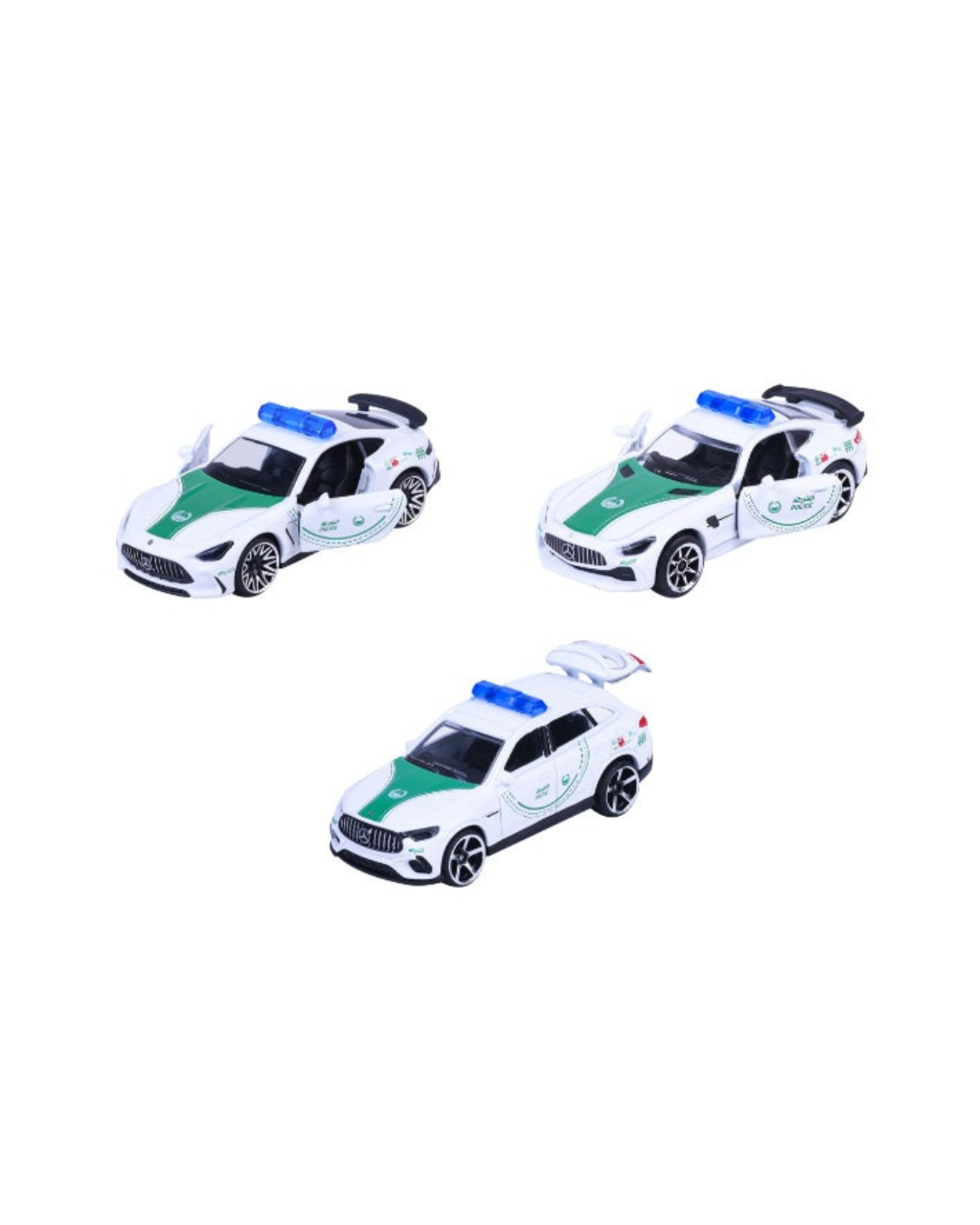 Majorette Dubai Police 3-Piece Diecast Car Set