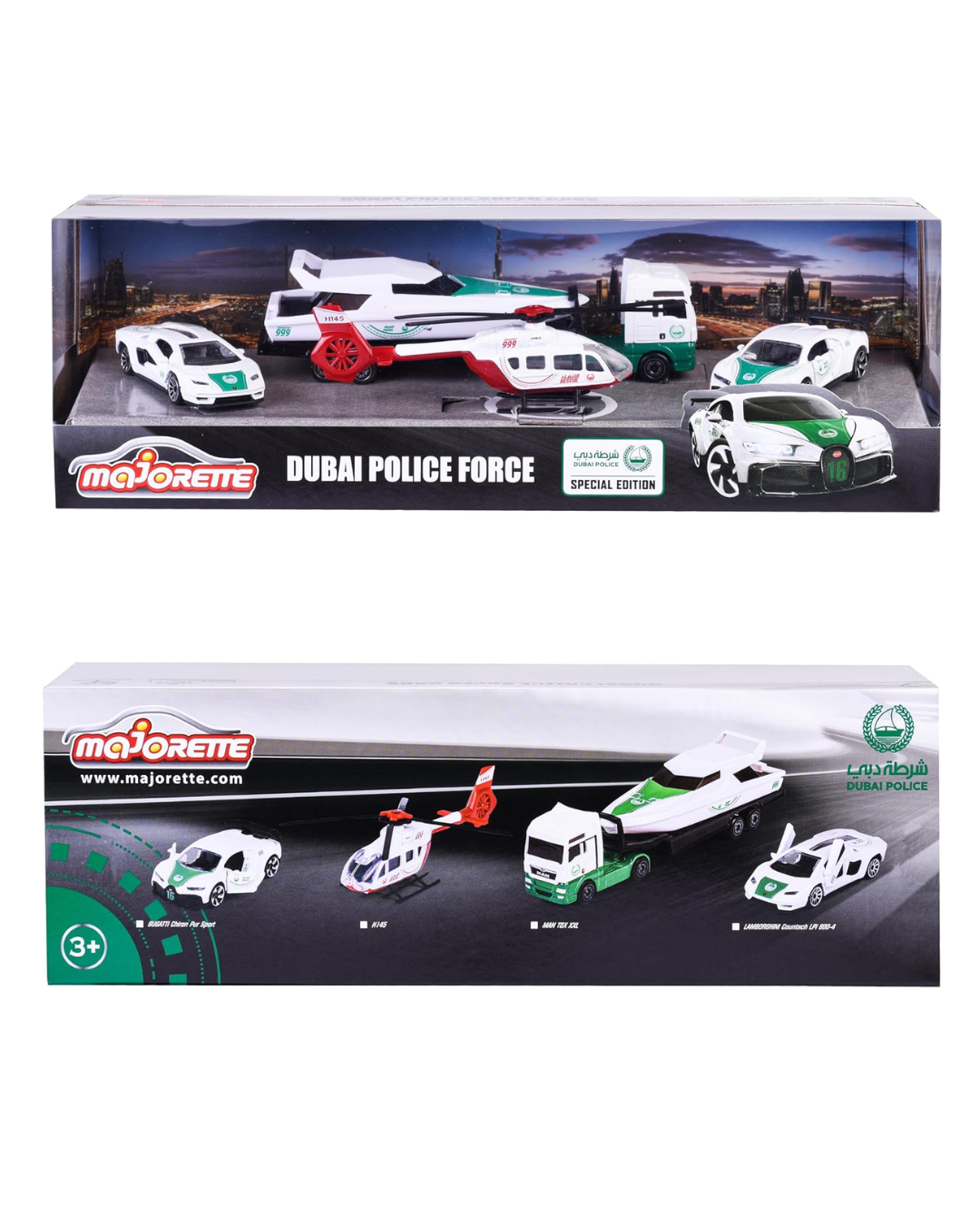 Majorette Dubai Police Force 5-Piece Diecast Car Set