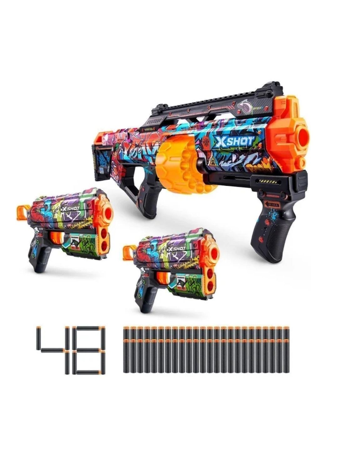 مجموعة X-Shot Skins Combo Pack (Last Stand/2pk Flux) – مجموعة مسدس السهام الصورة الرئيسية