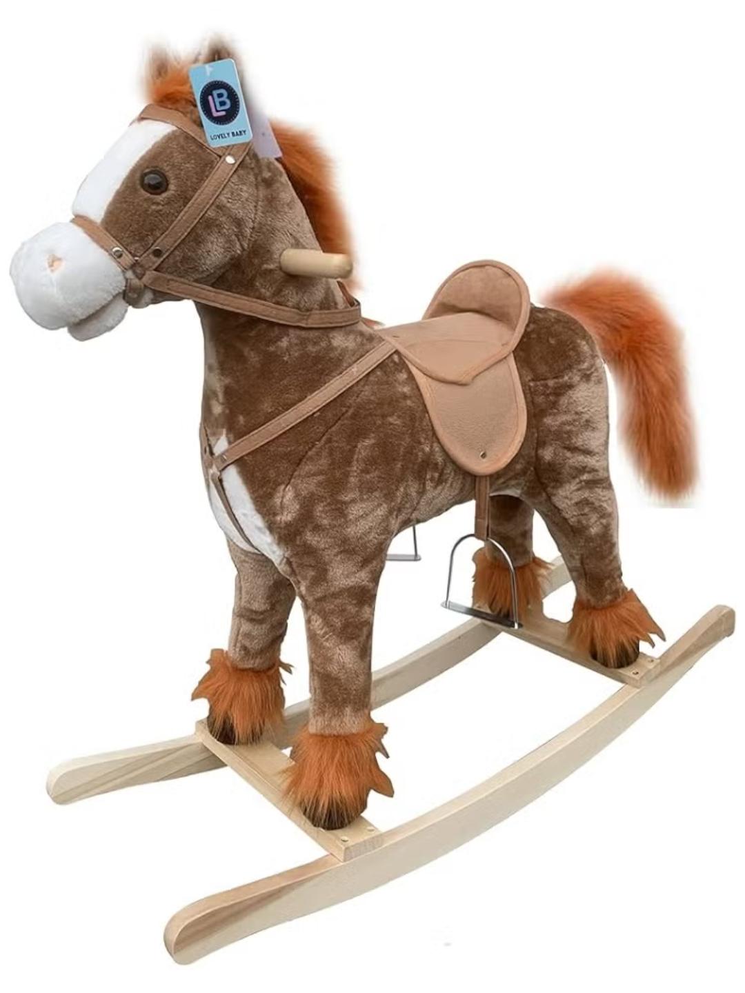 Rocking Horse with Wooden Wheels LB 401