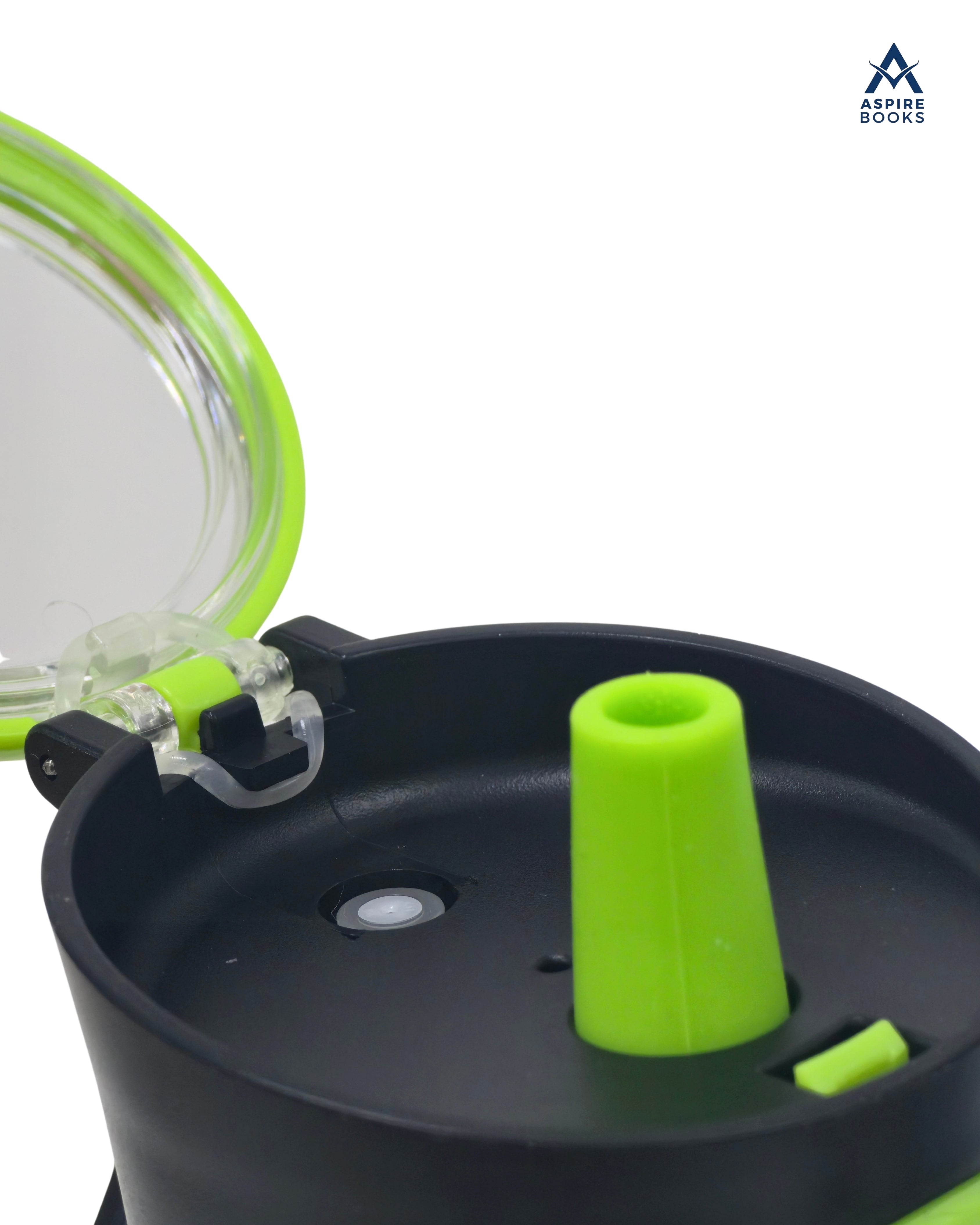 Kids Water Bottle 420ml – Leak-Proof Sip-Drink Lid and Straw - Green
