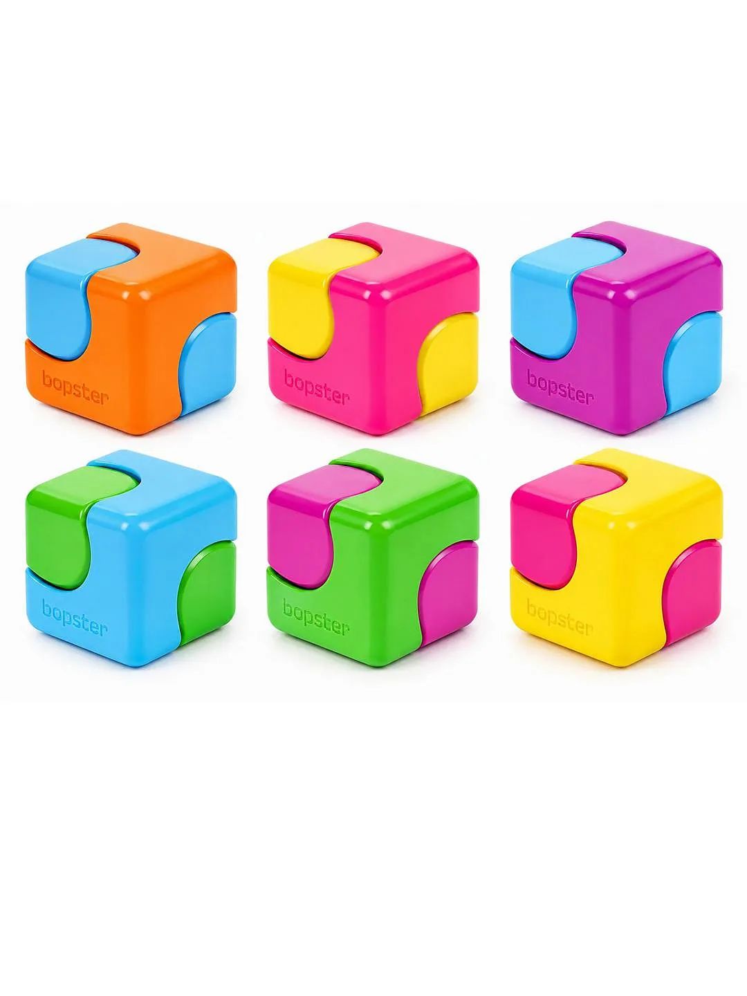 Bopster Fidget Cube Spinner - Smooth Finish, Easy-to-Hold Fidget Toy