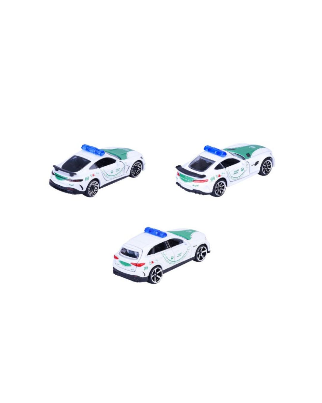 Majorette Dubai Police 3-Piece Diecast Car Set